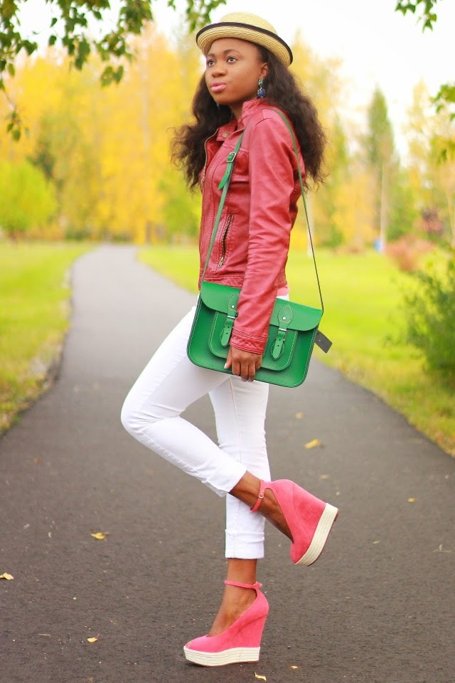 Falling for Fall: Leather layers + Cambridge satchel