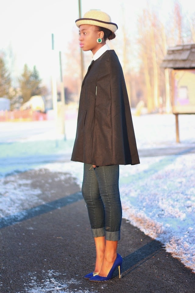 How to Wear: Bowler hat + Cape coat