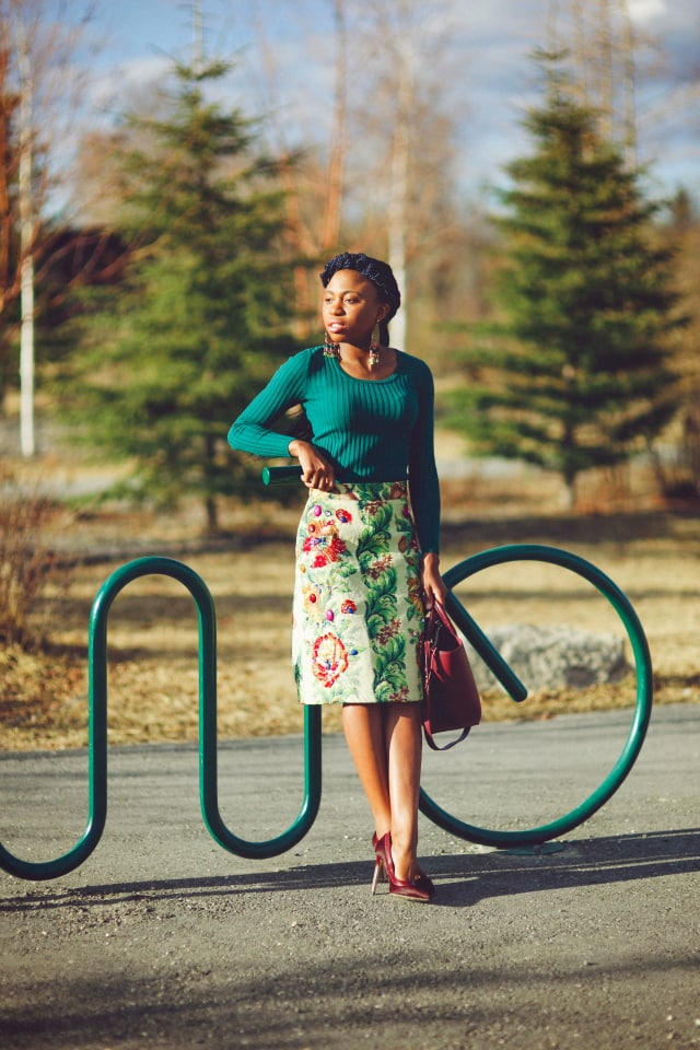 Embellished skirt