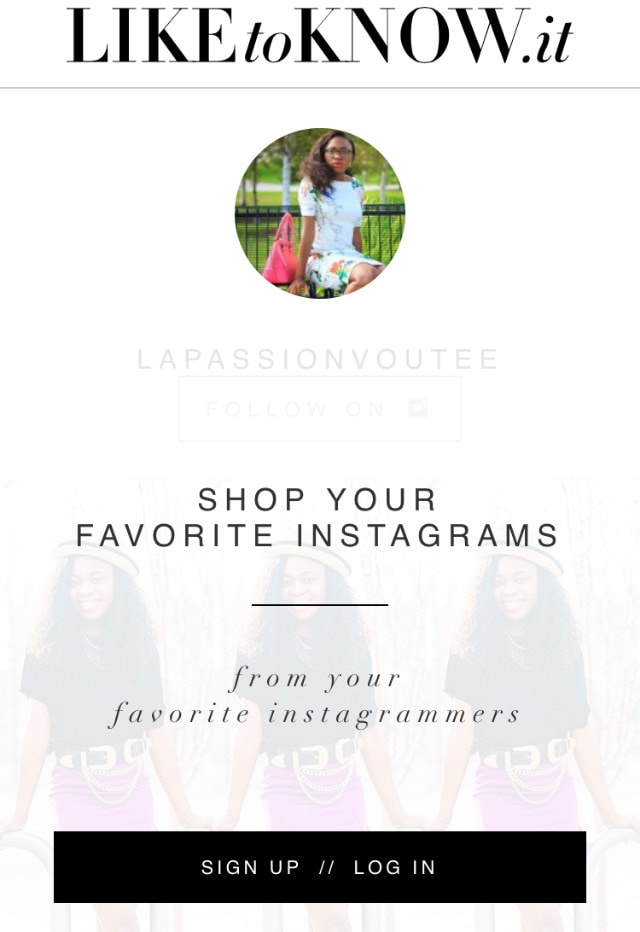 How to shop Instagram outfits with the LikeToKnow.it app today!