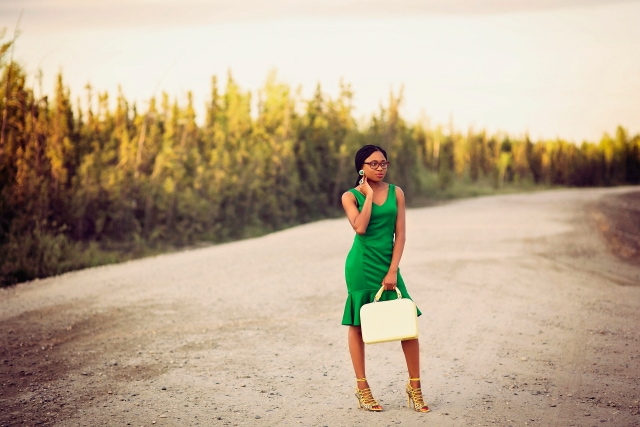 Scuba midi dress