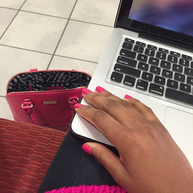 Pink purse Pink purse, pink sweater, affordable fashion, pink nails