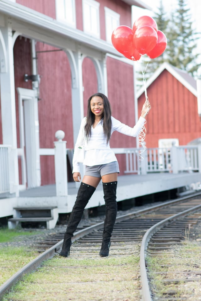 La Passion Voutee, Alaska fashion, thigh high boots 2015, Fall birthday outfit