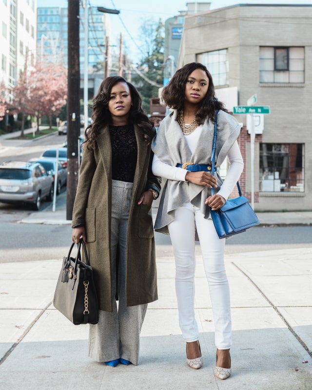 Gray Tone: Longline Coat + Lapel Vest Looks