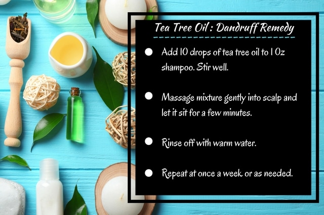 5 Benefits of Tea Tree Oil for your personal and household needs | Find out how to use this toxic-free, tea tree essential oil to remedy itchy, dry scalp, treat acne, banish bad breath and freshen laundry. Plus a recipe for dandruff treatment that has worked for me!