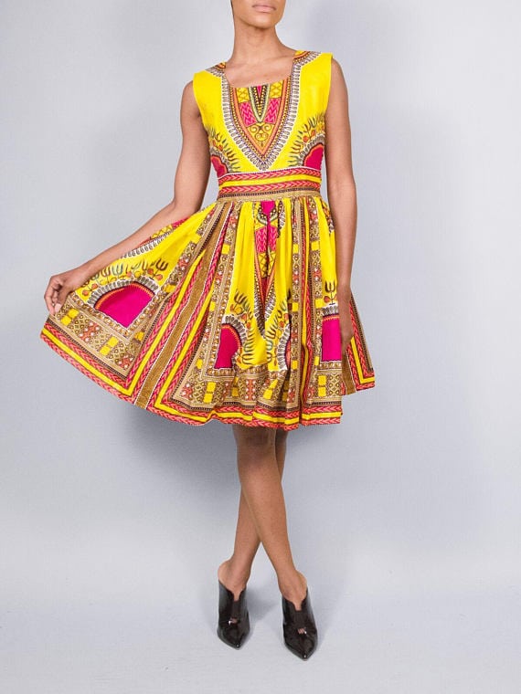 modern dashiki dress