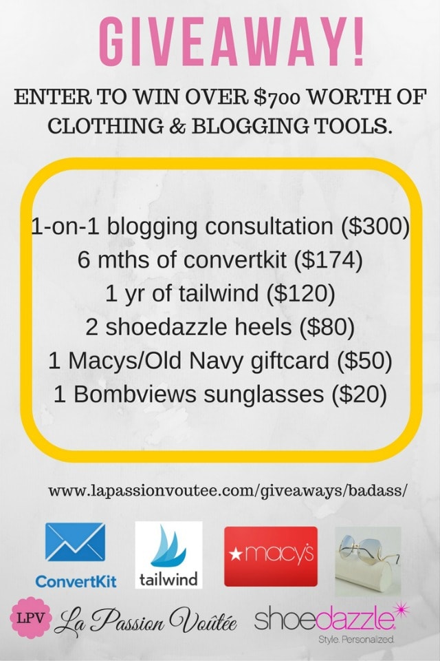 Giveaway! Enter to win over $700 worth of fashion and blogging tools.