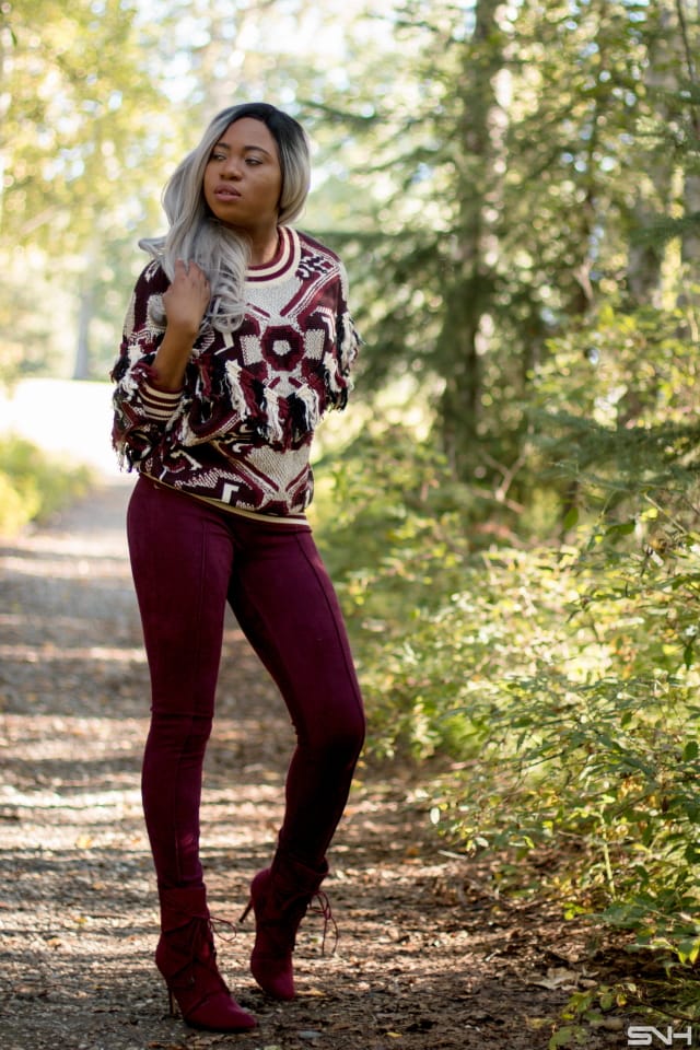 Wine/burgundy is a hot color this fall and winter. Check out these fashion bloggers wine outfit inspiration. 