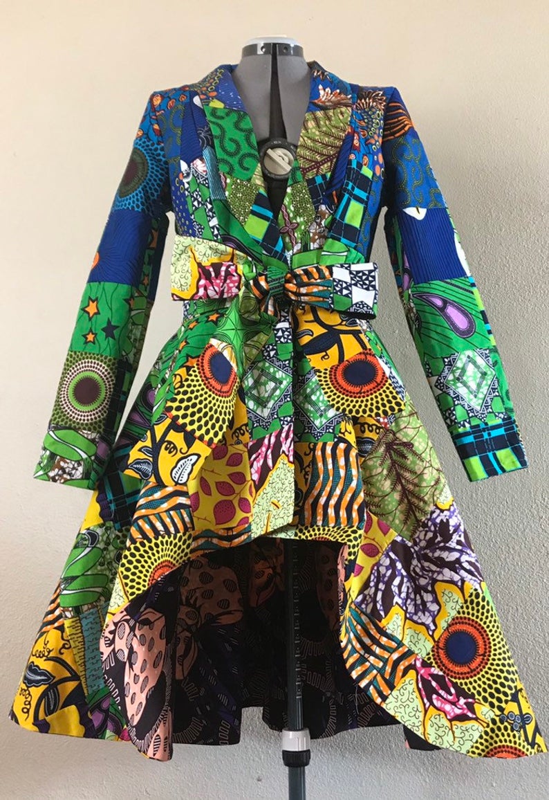 Patchwork African Pritn Jacket