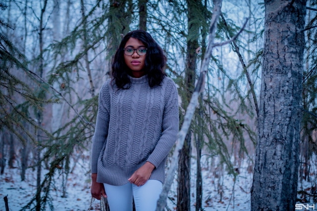 Stay warm in cozy oversized knit sweater this fall. Perfect knitwear to add to your wardrobe.