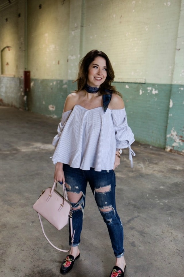 40+ Ways to Wear Off The Shoulder Top This Season | Get inspired on how to serve serious hotness in an off the shoulder top outfit for these stylish fashionistas. off the shoulder top, off the shoulder top outfit, off the shoulder top diy, off the shoulder top summer, off the shoulder top outfit casual, off the shoulder tops & dresses, off the shoulder tops, off The Shoulder Top sweaters.