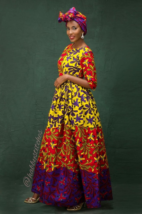 fit and flare ankara dresses