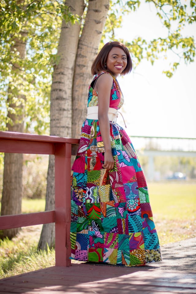 The Only Ankara Dress You Need Right Now | This reversible African print dress will make you the talk of the town. Wear the patchwork side sizzling with vibrant colors to stand out or turn it inside out to reveal a more subdued print and equally show-stopping details. Ankara | Dutch wax | African print dress | African fashion | African women dresses | African prints | Nigerian style | Ghanaian fashion | Kenya fashion | Nigerian fashion | African clothes | ankara dresses | ankara styles