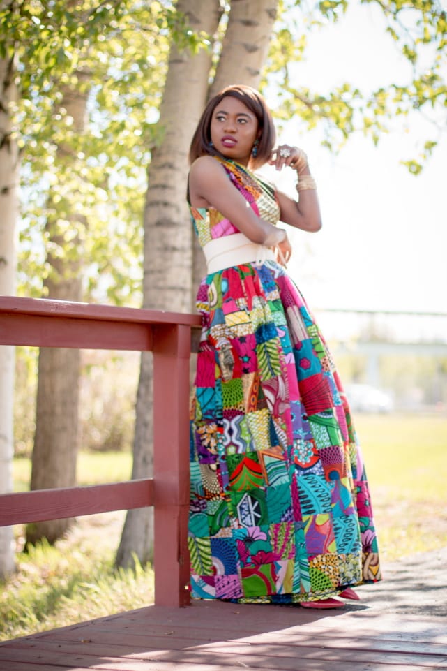 The Only Ankara Dress You Need Right Now | This reversible African print dress will make you the talk of the town. Wear the patchwork side sizzling with vibrant colors to stand out or turn it inside out to reveal a more subdued print and equally show-stopping details. Ankara | Dutch wax | African print dress | African fashion | African women dresses | African prints | Nigerian style | Ghanaian fashion | Kenya fashion | Nigerian fashion | African clothes | ankara dresses | ankara styles