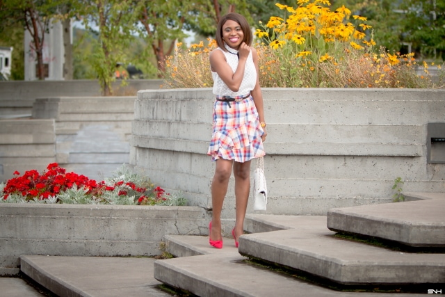 Swooning over this stunning pre-fall street style outfit with Modcloth. All about ruffles, plaids, and bow details. The perfect transitional pieces from summer to fall. summer style, dressy outfit, women's style, black girl, Nigerian blogger, style blogger, style blogger summer, street style, style bloggers & street style, style blogger faves, women's fashion, fashion ideas, street style summer, street style women, street style & casual fashion #modClothSquad