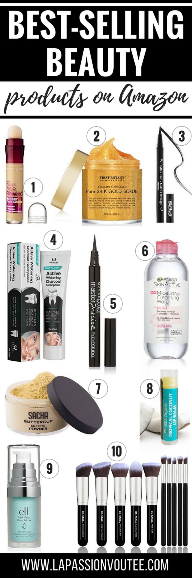 Top 10 BestSelling Beauty Products on Amazon to Try Right Now