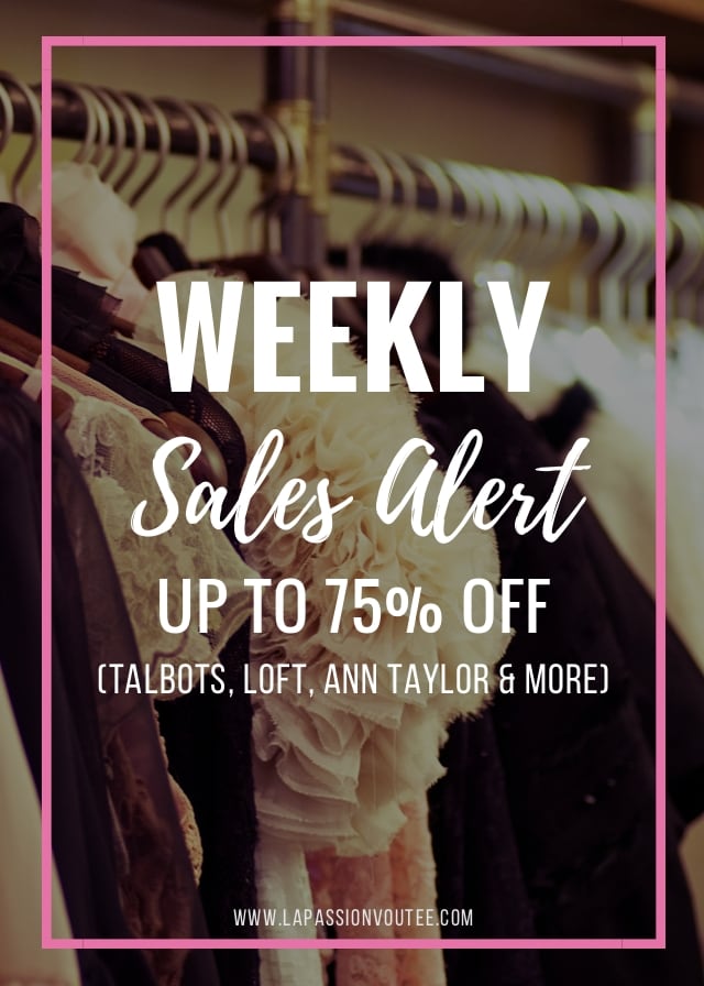 Chic fashionista and deal hunter, Louisa of La Passion Voutee rounds up the best sales happening this week. Find out how you can score a lot of your winter essentials for up to 70% off. Get the scoop! #salesalert #winterfashion