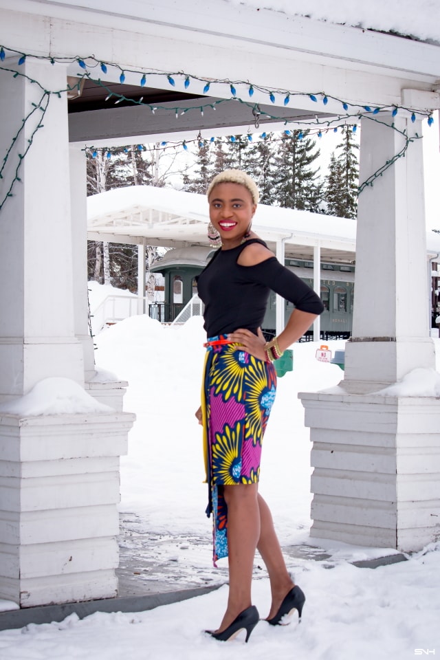 Louisa slays again in this asymmetrical African print layered skirt! Ankara fashion is becoming a frequent appearance in mainstream fashion. And contemporary pieces like this skirt make it easy to wear afrocentric pieces that are stylish and modern. You can wear this skirt to a variety of occasions. Love me some #nigerianfashion #kente #ankara #africanprint