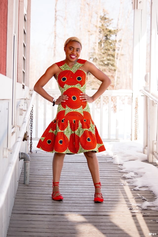 Simple, chic and elegant summer dresses make it easy to style cute clothes. This African print summer dress had this millennial fashionista excited for summer weeks before spring season arrived. 20+ days of African print fashion series continues... #ankara #dashiki #kente