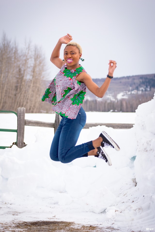 Day 20: Casual Ankara Two-Way Top with Jeans | 30 Days of ...