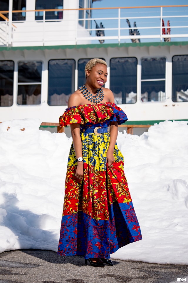 Day 28: Stylish African Print Dress