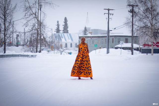 Wow! I need this ankara print dress! The rich colors of the orange and blue wax print fabric is a showstopper. I love that this 100% cotton African print dress can be worn in 6 different ways. The perfect dress for special events too. All about Ankara dresses, African prints, Nigerian fashion, African fashion, African print dresses, African dresses, Dashiki Dress, African clothing, African dress styles, African print dress, African attire