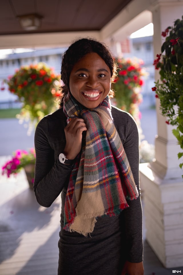 Looking for a quick and easy way to style a blanket scarf with today? Read on for details on how to put together a an effortless and practical look that will make you stand out. This look is all about how to wear a scarf with a dress, Blanket scarf, Alaska blogger, bright scarf outfit, New Jersey fashion blogger, scarf tying, and fall fashion.