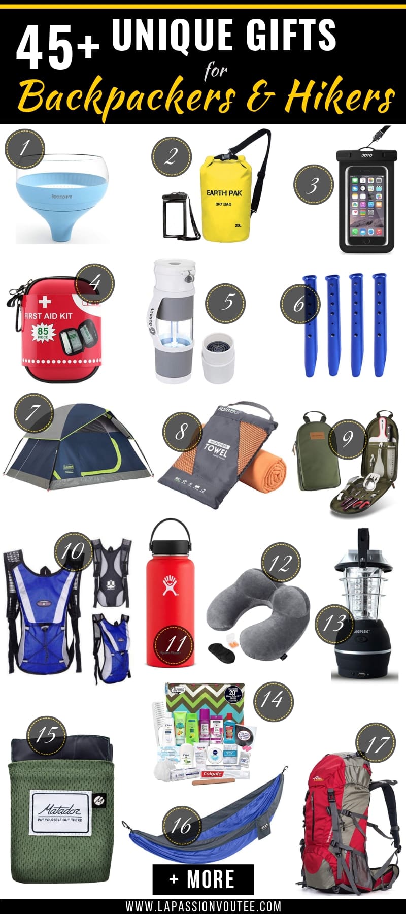 Your ultimate guide to the best gifts for backpackers, hikers, and adventure seekers. Everything you need to know before getting the wanderlust traveler a present today.