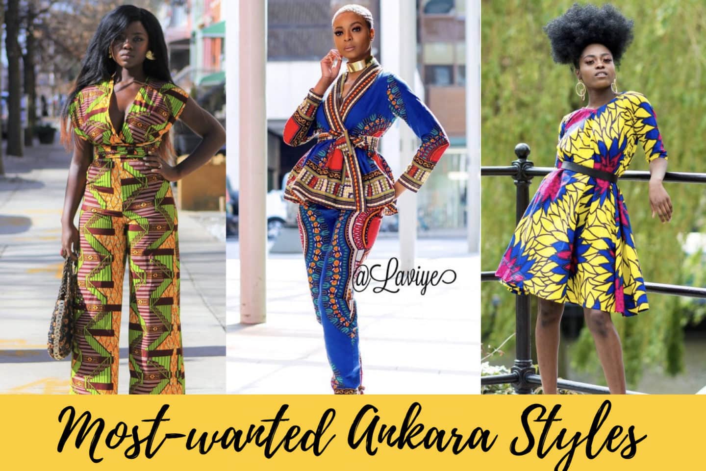A roundup of the most stylish ankara styles to rock this year. Includes dresses, skirts, African print blouses and ankara rompers.