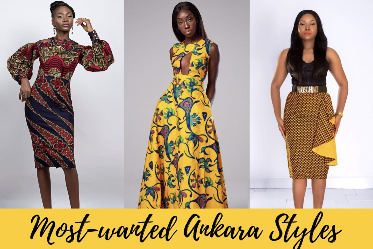 A roundup of the most stylish ankara styles to rock this year. Includes dresses, skirts, African print blouses and ankara rompers.