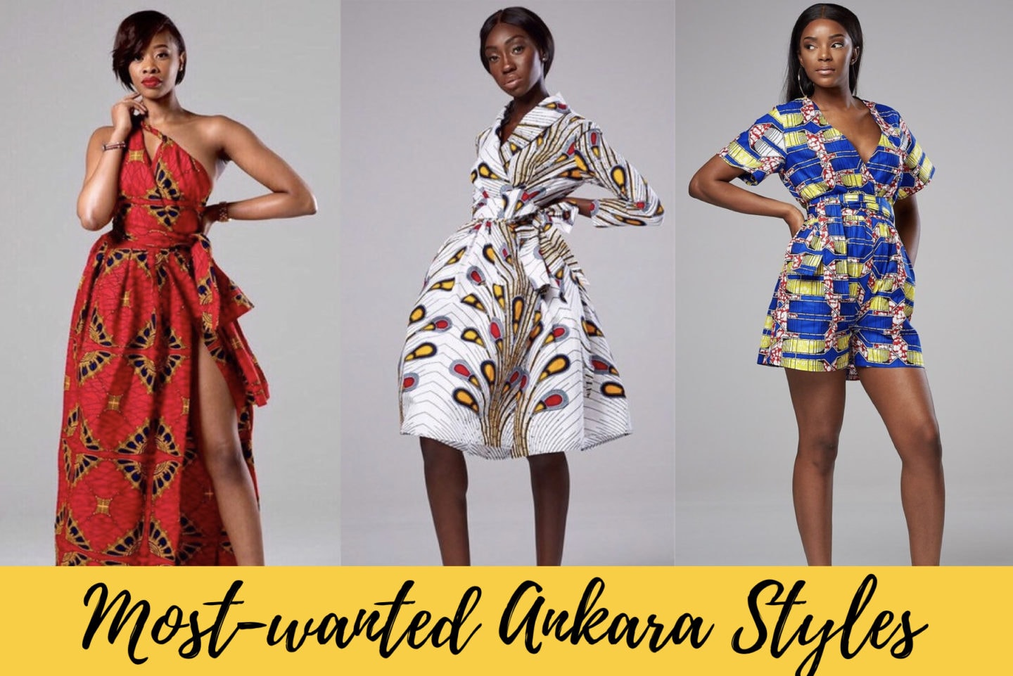 A roundup of the most stylish ankara styles to rock this year. Includes dresses, skirts, African print blouses and ankara rompers.