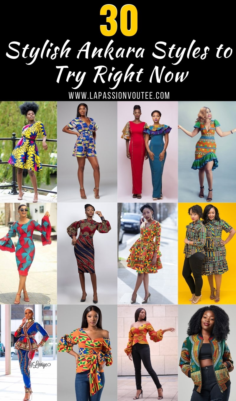 A roundup of the most stylish ankara styles to rock this year. Includes dresses, skirts, African print blouses and ankara rompers.