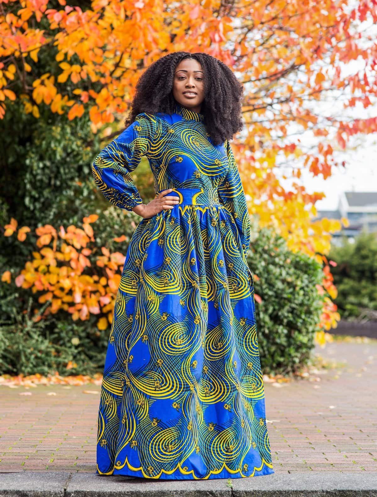 long sleeved kitenge dresses