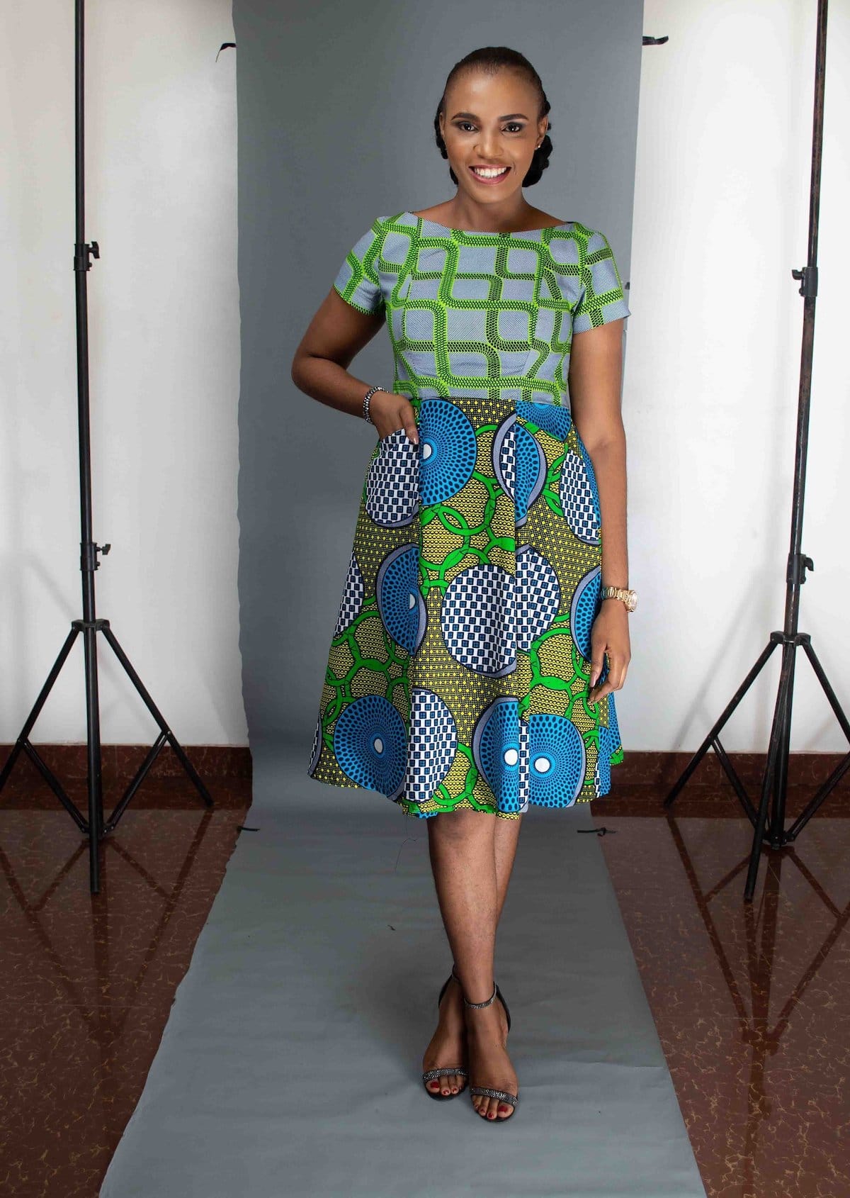 The Odion ankara dress