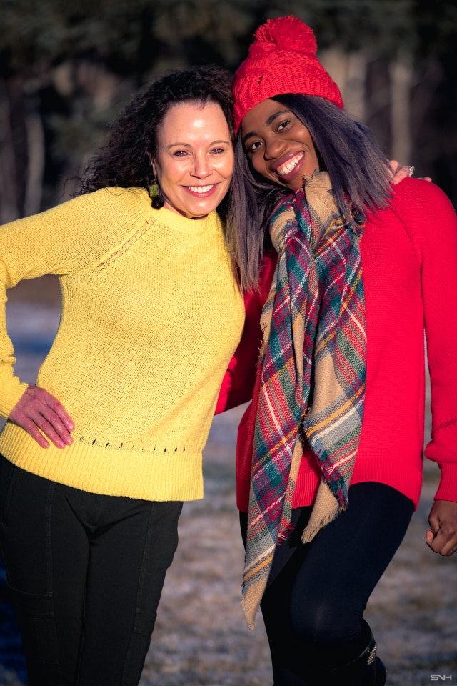 A fun and vibrantly beautiful cold weather outfit wearing a pullover sweater, highly-rated Zella leggings, and a pair of chic riding boots. This is a practical and stylish cold weather look that can be worn time and time again during colder months. This post is all about winter outfits, Alaska fashion, New Jersey fashion blogger, black style blogger.