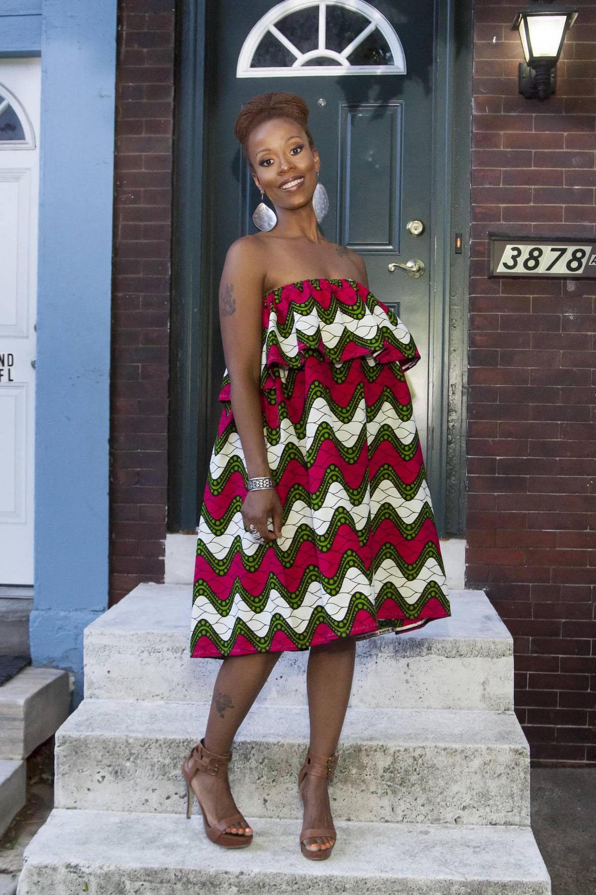 Gorgeous ruffled ankara dress perfect for summer