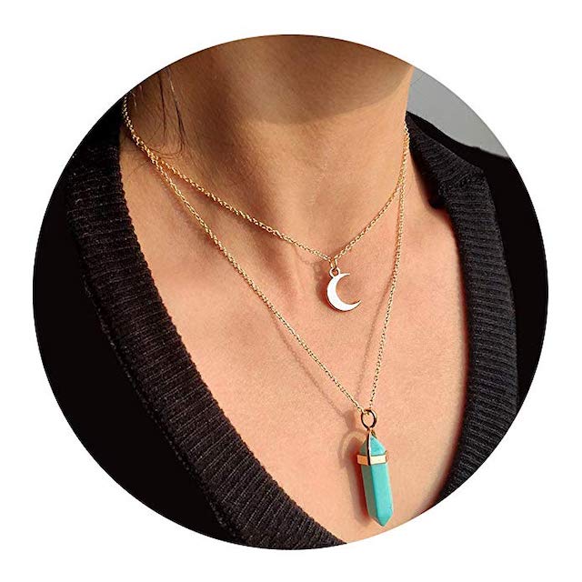 Amazon Artilady Layer Opal Choker Necklace