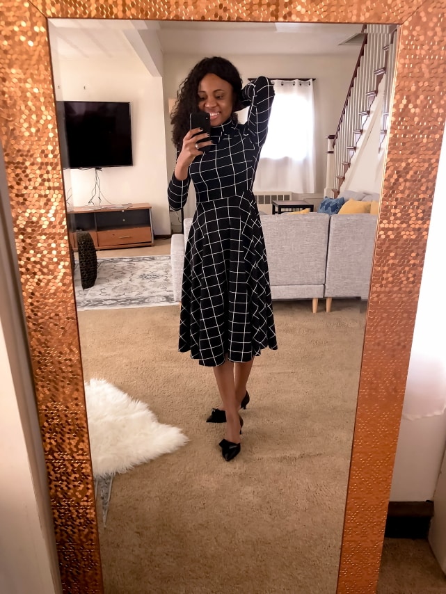 Amazon plaid sales dress