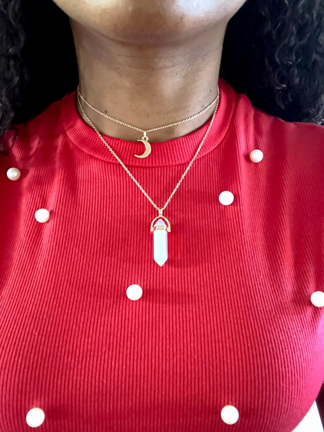 Layered Opal Choker Necklace 1-57 640