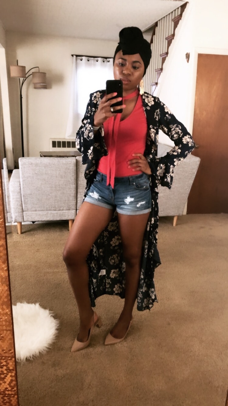 Floral duster from JustFab