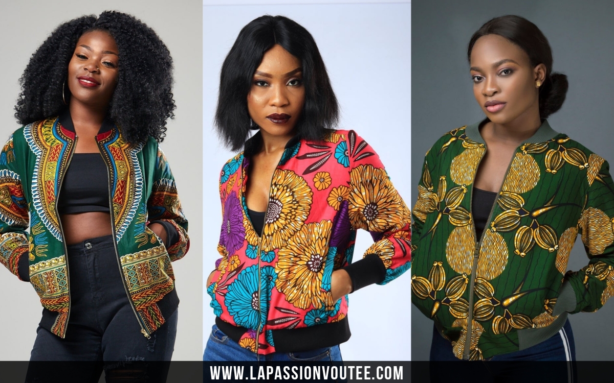 female ankara jacket