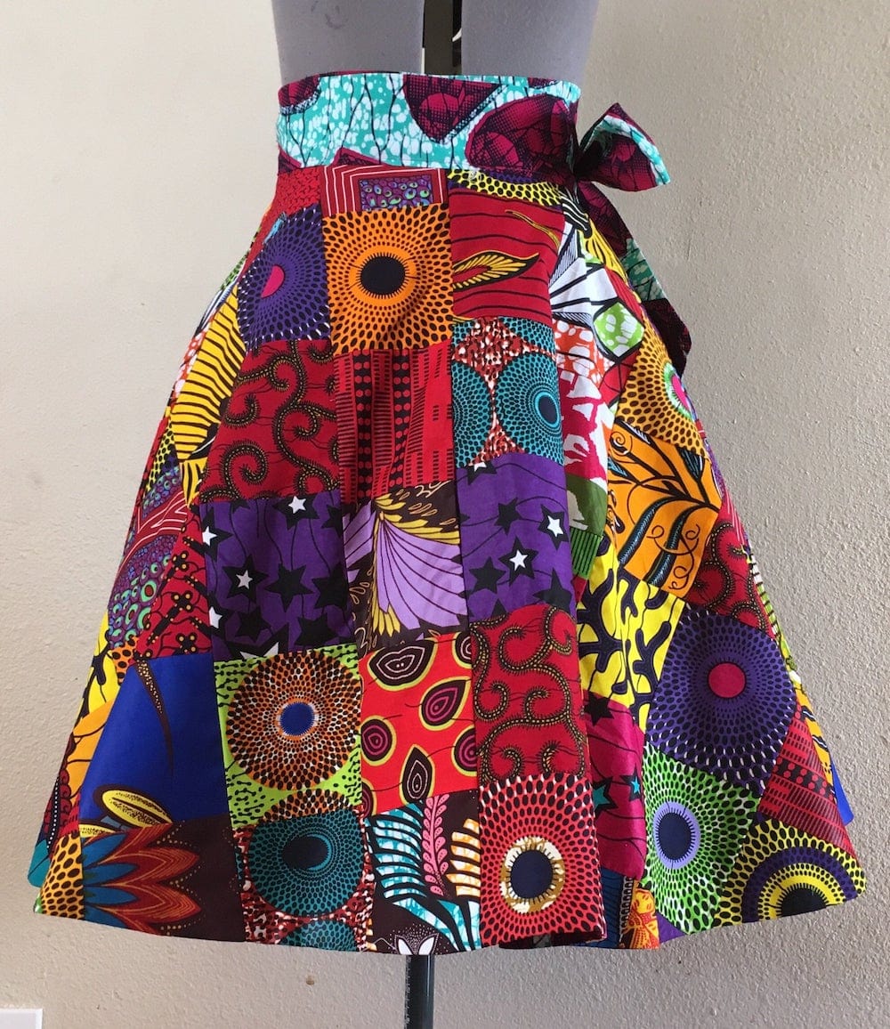 A-line Ankara Wrap Skirt by With Flare 13