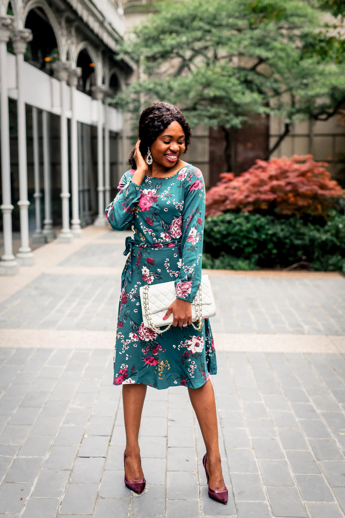 Wedding Guest Outfit: Blouson Sleeve Dress | Practical Style for Women