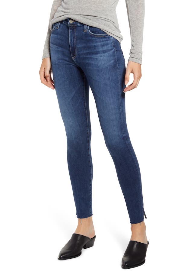 AG The Farrah High Waist Ankle Skinny Jeans