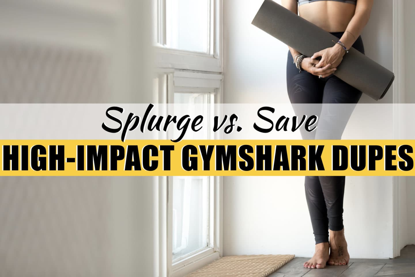 A roundup of the best Gymshark dupes on Amazon that give Gymshark leggings a run for the money. These Gymshark inspired leggings cost a fraction of the price and hold up throw the squat test and high-impact use. Discover look alikes for Gymshark Flex, Fit, Camo, Legacy, Vital and more. Even dupes for Lululemon leggings and Alphalete! #dupes #gymshark
