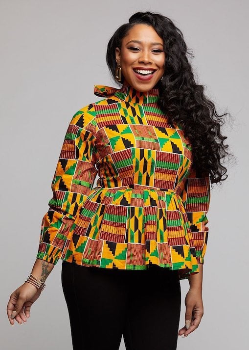 An epic roundup of the best African print blouses to upgrade your wardrobe. Plus details on where to get these African fashion tops right now. From ankara Dutch wax, Kente, to Kitenge and Dashiki. All your favorite styles in one place. Click to see all!