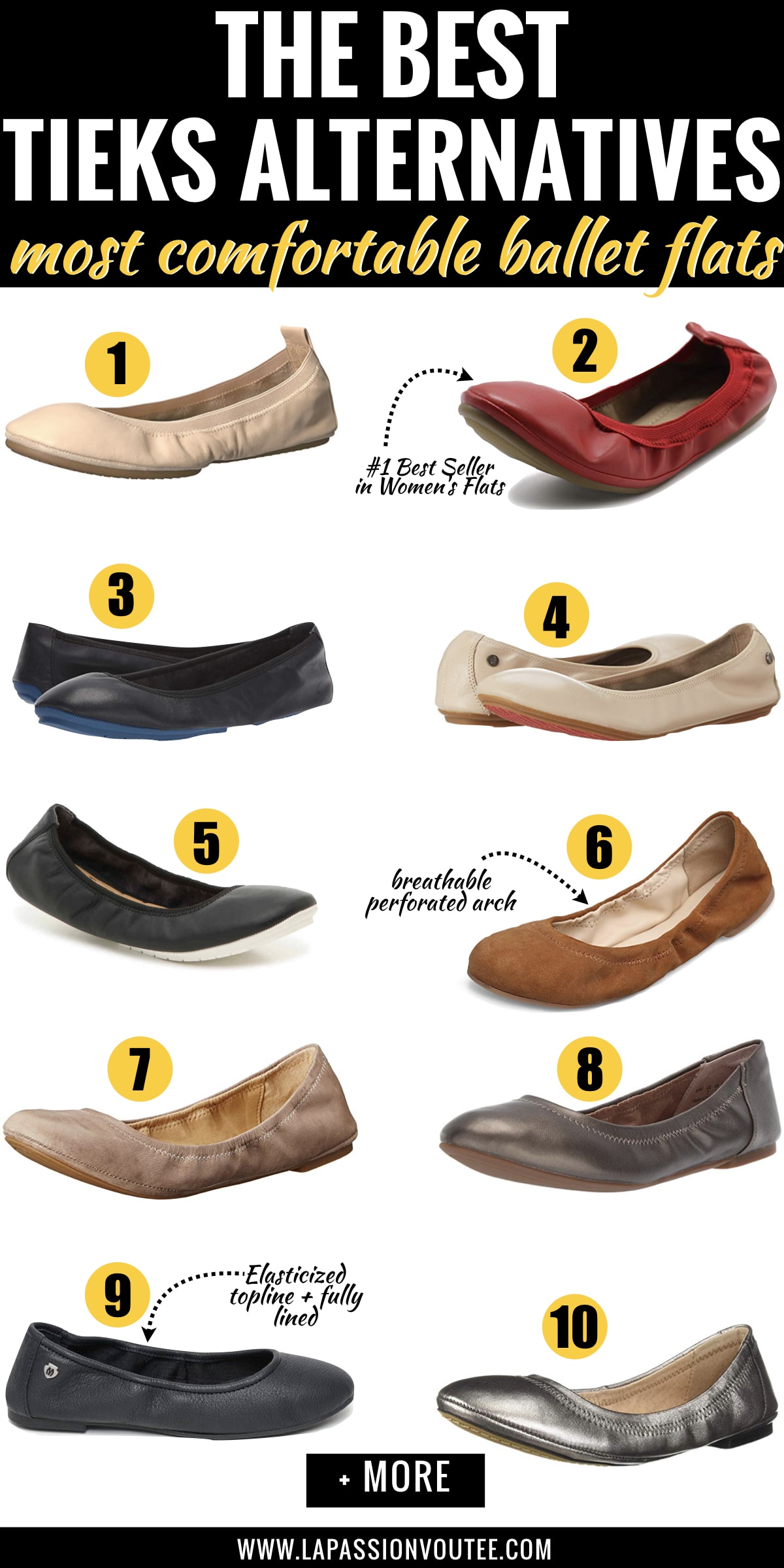 15+ Best Tieks Alternative Ballet Flats 