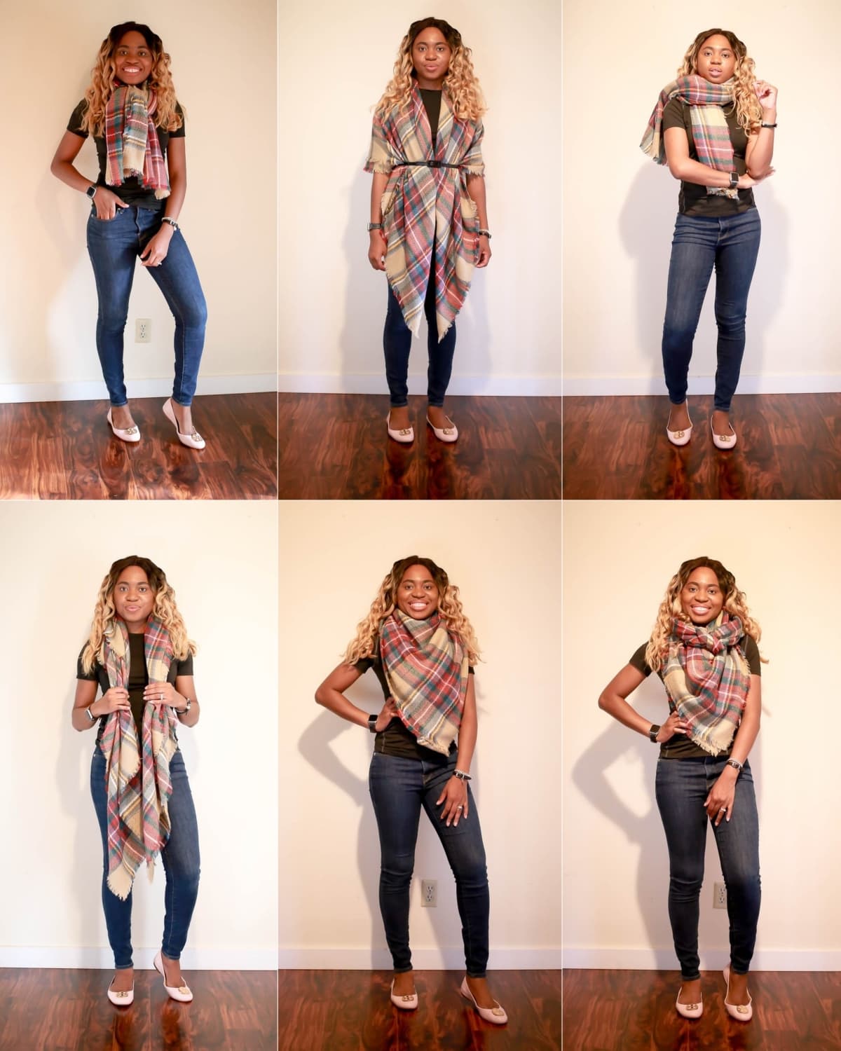 Check out these 6 ways to wear a blanket scarf for fall and winter. These quick blanket scarf tutorial will uplevel your winter wardrobe in no time!