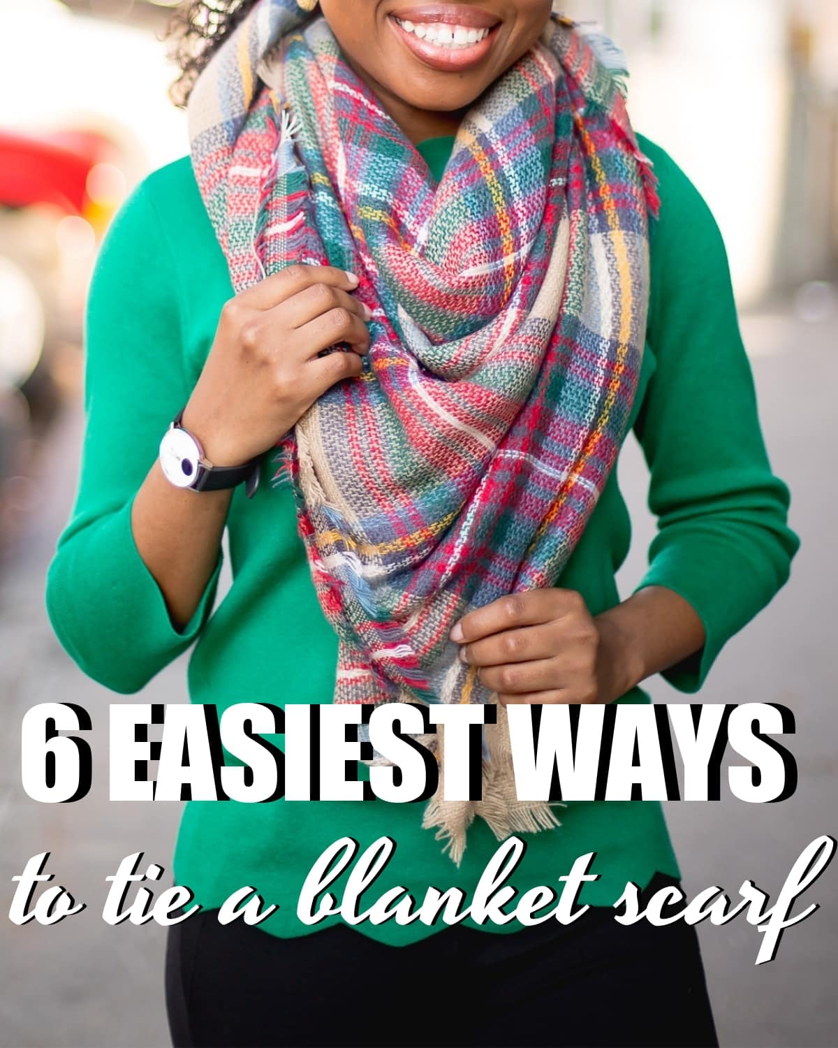 Whether you’re a fan infinity scarves or simple rectangle scarves, you’re going to love blanket scarves even more. Square scarves like large blanket scarves are stylish yet functional. Here are 5 simplest ways to tie a scarf this year.