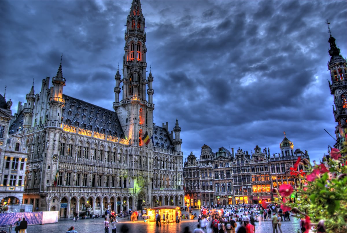 The Grand Place and Town Hall 1200